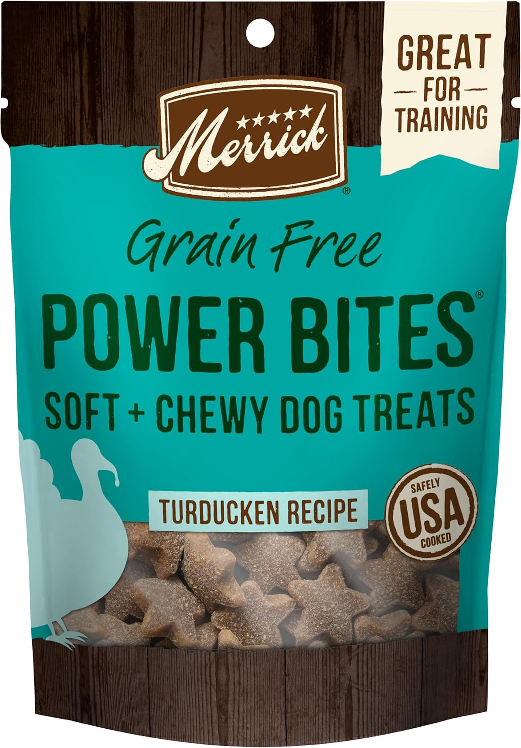 Merrick Power Bites Natural Soft And Chewy Real Meat Dog Treats, Grain Free Snack, Real Turducken Recipe