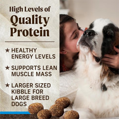 Merrick Grain Free Premium Large Breed Dry Dog Food, Wholesome and Natural Kibble, Chicken and Sweet Potato