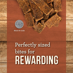 Merrick Dog Jerky, Slow Cooked BBQ Beef Jerky Dog Treats, Texas Style Glazed Jerky Strips