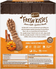 Merrick Fresh Kisses Natural Dental Chews, Treats Infused With Pumpkin and Cinnamon For Medium Dogs 25-50 Lbs
