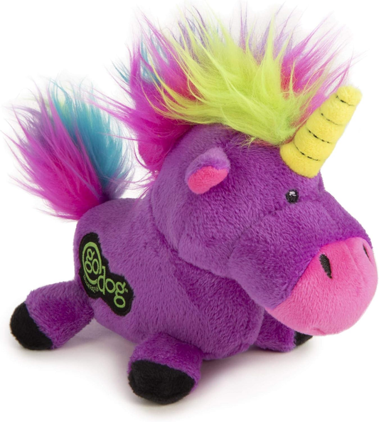 goDog Plush Dog Toy Purple