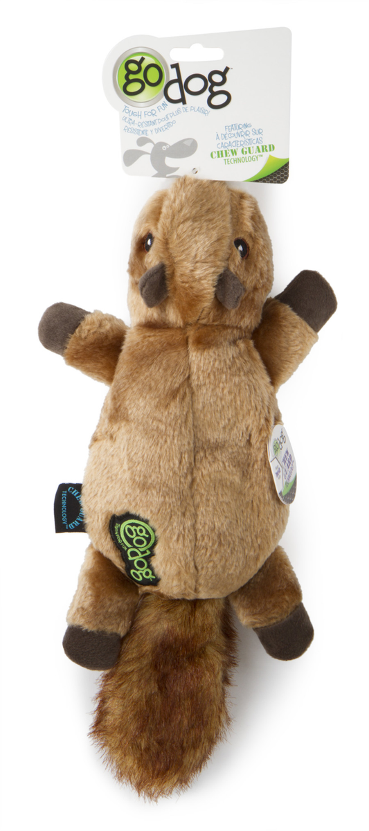 goDog Flatz Squirrel Dog Toy