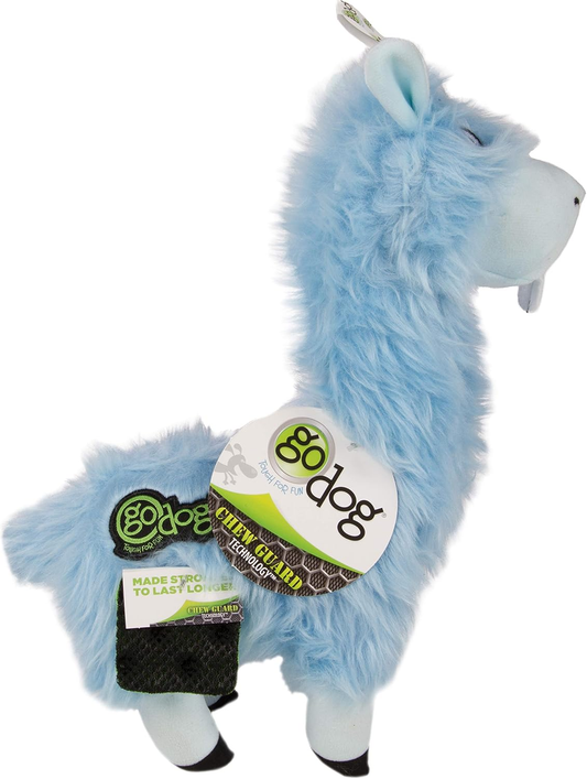 goDog Plush Dog Toy Blue, One Size