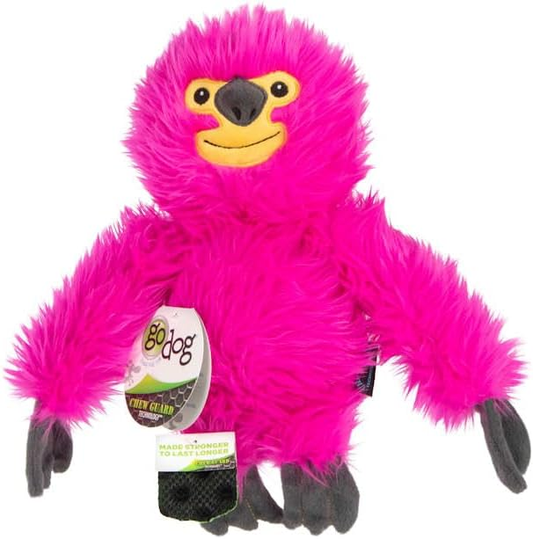goDog Plush Dog Toy Pink, One Size