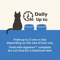 Applaws Natural Wet Cat Food in Broth, Limited Ingredient Canned Wet Cat Food, No Additives, Made with Natural Ingredients, Tuna Fillet with Salmon in Broth