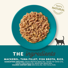 Applaws Natural Wet Cat Food, 24 Count, Limited Ingredient Canned Wet Cat Food, Ocean Fish in Broth