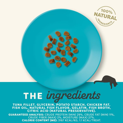 Applaws Natural Grain-Free Chewy Cat Treats, High-Protein & Limited Ingredient, Healthy Chewy Tuna Treats for Cats