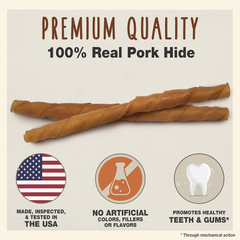 Cadet Gourmet Pork Hide Rolls 10 in.