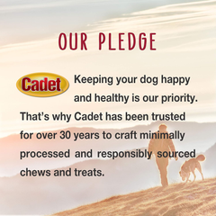 Cadet Gourmet Sweet Potato & Chicken Wraps Limited-Ingredient Dog Chews, Healthy and Natural Training Treats for Small and Large Dogs
