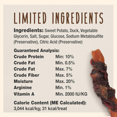 Cadet Gourmet Sweet Potato & Chicken Wraps Limited-Ingredient Dog Chews, Healthy and Natural Training Treats for Small and Large Dogs