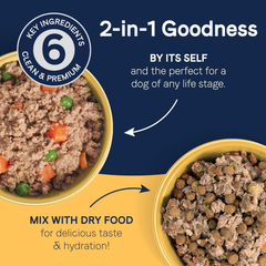 CANIDAE Pure 2-in-1 Goodness Pate with Real Chicken & Carrots in Bone Broth Wet Dog Food