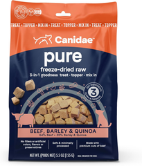 Canidae Pure 3-in-1 Goodness Premium Freeze-Dried Raw Dog Food with Beef, Barley & Quinoa