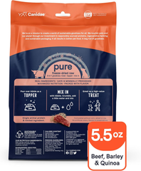 Canidae Pure 3-in-1 Goodness Premium Freeze-Dried Raw Dog Food with Beef, Barley & Quinoa