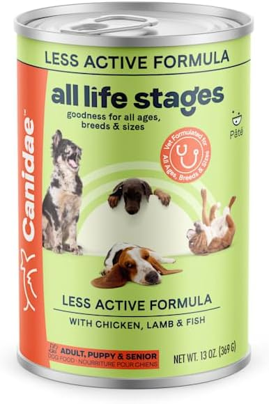 CANIDAE All Life Stages Less Active Wet Dog Food, Chicken, Lamb and Fish
