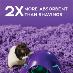Carefresh 99% Dust-Free Playful Purple Natural Paper Small Pet Bedding with Odor Control