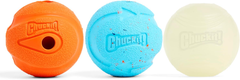 Chuckit Gen 1 Fetch Pack Dog Balls - Interactive Dog Toys, High-Bounce Fetch Ball, Floating Ultra and Rugged Balls, Durable - , 2.5-inch Diameter, Set of 3