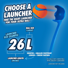 Chuckit! Ultra Ball Dog Toy -  For Dogs 60-100 lbs - Made from Durable Rubber - Super Bouncy - Floats in Water - 3-inch Diameter - Pack of 1