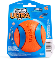 Chuckit! Ultra Ball Dog Toy  - For Dogs 60-100 lbs - Made from Durable Rubber - Super Bouncy - Floats in Water - 3-inch Diameter - Pack of 1