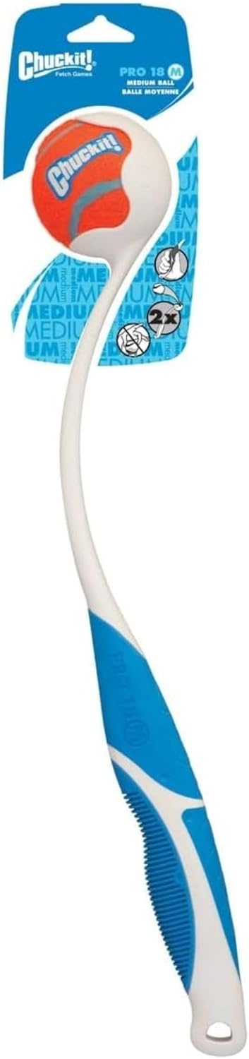 Chuckit! Dog Ball Launcher - Pro 18", Dog Fetch Ball Thrower, For Dogs 20-60 Pounds, Made in USA