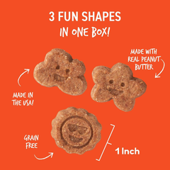 Cloud Star Corp, Wag More Bark Less Soft & Chewy Grain Free Peanut Butter & Apples Dog Treats