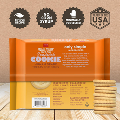 Cloud Star Wag More Bark Less Human Grade Sandwich Cookie: Peanut Butter