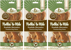 Fieldcrest Farms  Nothin' to Hide Chicken Rings and Bones, 12 Count Each, Rawhide Alternative Dog Chews