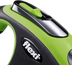 FLEXI New Comfort Retractable Dog Leash (Tape), Green