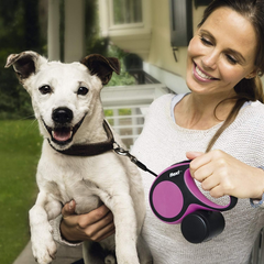 FLEXI New Comfort Retractable Dog Leash (Tape), Green