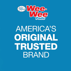 Four Paws Wee-Wee Superior Performance Unscented Extra-Large Pee Pads for Dogs & Puppies, Quilted Leak-Proof Dog Housebreaking Potty Training Floor Protection