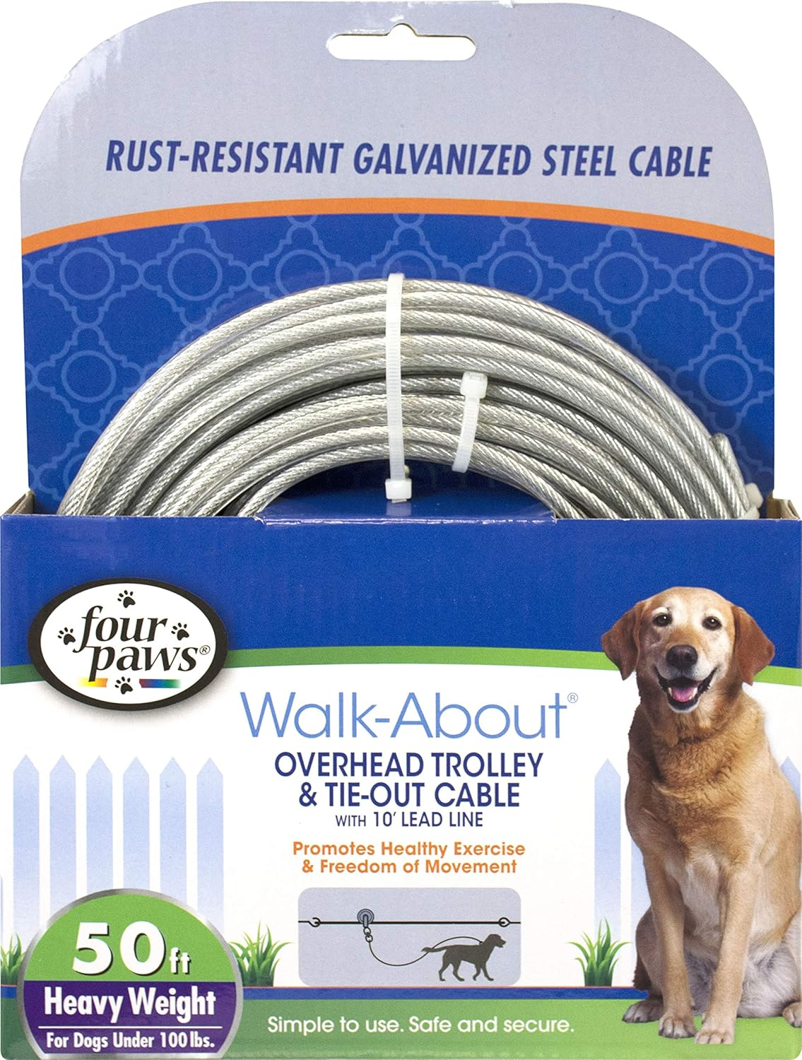 Four Paws Heavy Weight Trolley Exerciser Silver