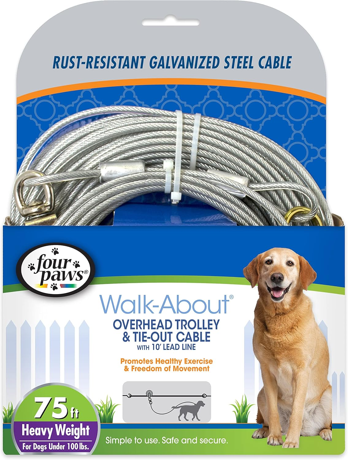 Four Paws Heavy Weight Trolley Exerciser Silver