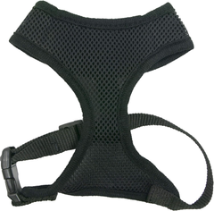 Four Paws Walk-About Comfort Control No-Pull Harness for Dogs, Adjustable Soft Padded Breathable Air Mesh Dog Vest for Walking, Black