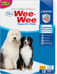 Four Paws Wee-Wee Superior Performance Pee Pads for Dogs with Runoff Barrier Edge Guard Protection, Puppy & Dog Potty Training Pads, Housebreaking Supplies