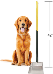 Four Paws Stainless Steel Long-Handled Dog Pooper Scooper Spade & Pan 2 Piece Set, Pet Waste Pickup Tool