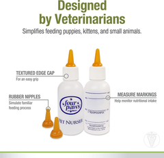 Four Paws Pet Nursing Feeding Bottle for Kittens & Puppies