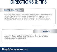 Four Paws Magic Coat Professional Series All-Purpose Rotating Pin Comb for Dogs