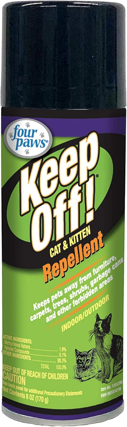 Four Paws Keep Off Pet Repellent Spray for Outdoors & Indoors, Dog & Cat Chew & Scratch Deterrent