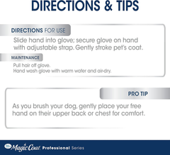 Four Paws Magic Coat Professional Series Comfort Tips Deluxe Dog Grooming Glove
