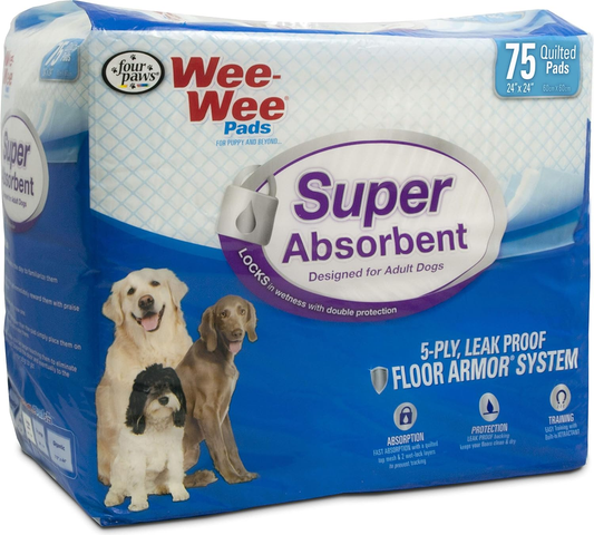 Four Paws Super Absorbent Wee-Wee Dog Pads