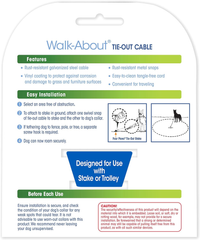 Four Paws Medium Weight Dog Tie Out Cable