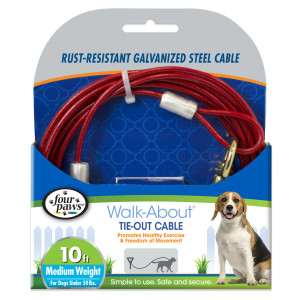 Four Paws Medium Weight Dog Tie Out Cable