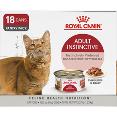 Royal Canin® Feline Health Nutrition™ Adult Instinctive Thin Slices In Gravy Canned Cat Food, 3 oz (Pack of 18)