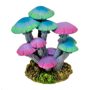 Blue Ribbon Pet Products Mushroom Garden Glow Aquarium Ornament