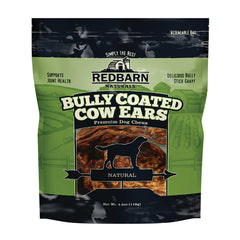 Redbarn Pet Products All-Natural Bully Coated Cow Ears Chews for Dogs - Premium Crunchy Dental Treats with Chondroitin for Joint Health - Made in USA with No Artificial Ingredients - 4.2 oz Bag