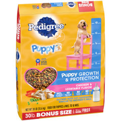 Pedigree Puppy Dry Puppy Food, Chicken, Rice, and Vegetable Flavor