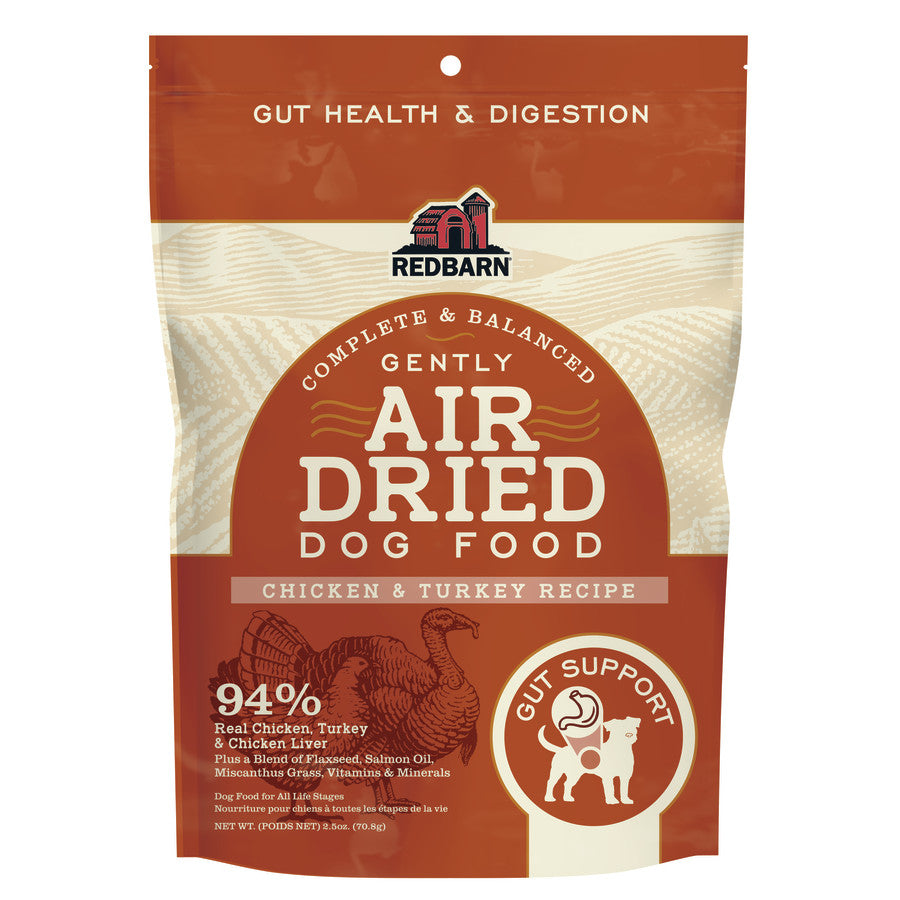 Redbarn, Gut Health & Digestion Chicken & Turkey Recipe Gently Air-Dried Dog Food