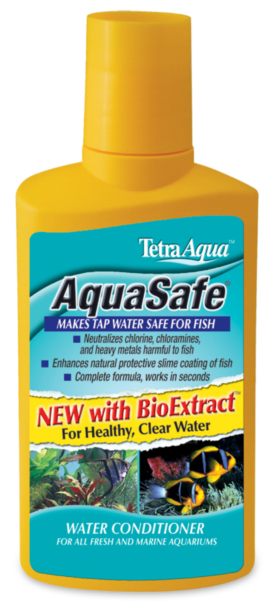Tetra AquaSafe Plus, Aquarium Water Conditioner And Dechlorinator