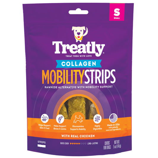 Treatly Collagen Mobility Strips Dog Chews Chicken, 1ea/SM, 5 oz