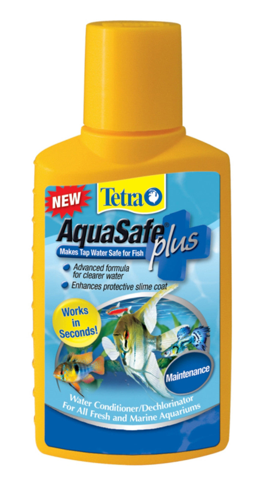 Tetra AquaSafe Plus, Aquarium Water Conditioner And Dechlorinator