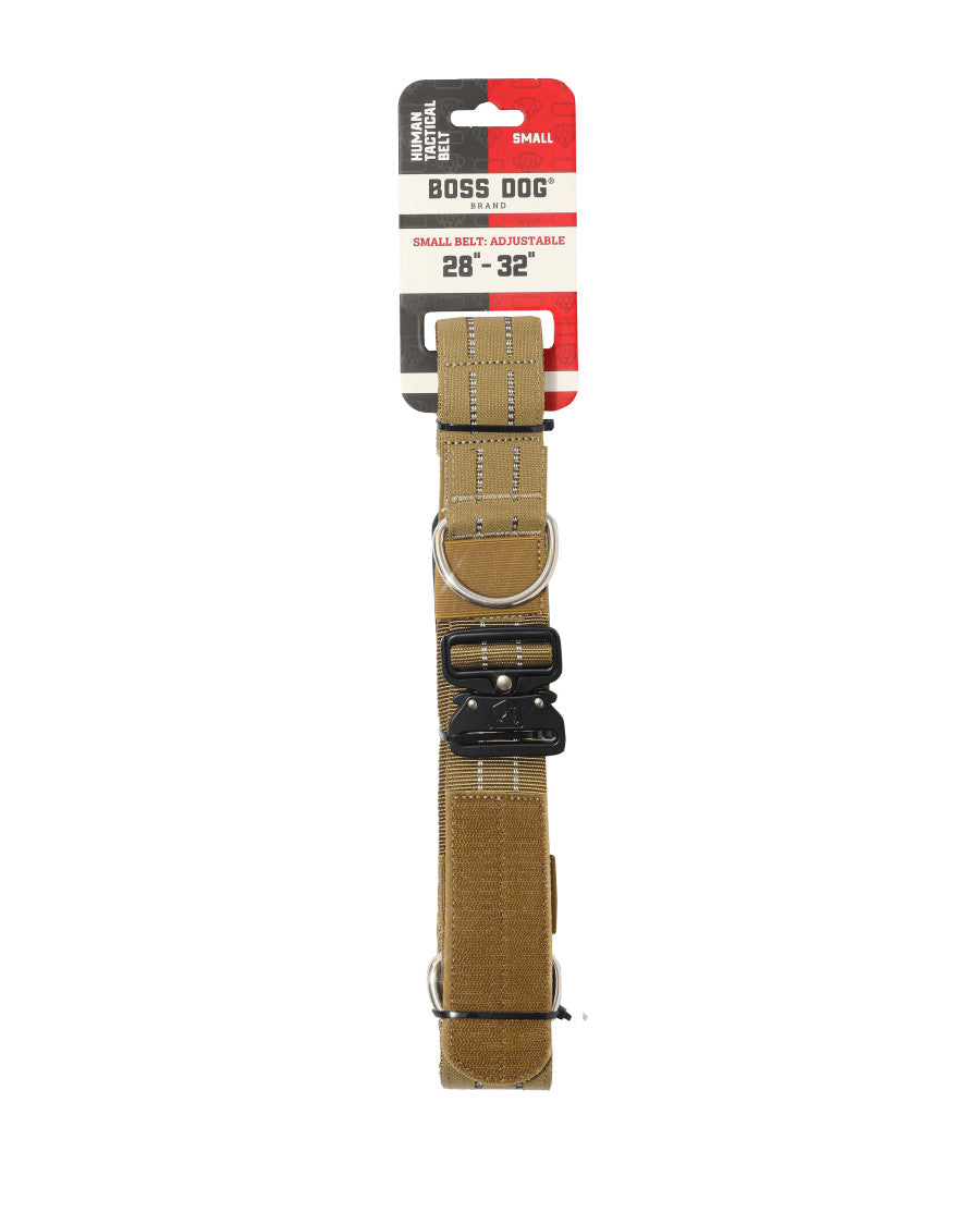 Boss Dog Tactical Dog Walker Utility Human Belt, Tan